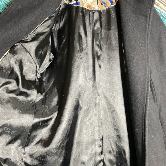 Eliza J Wool Blend Topper Coat, Black Size S - Picture 7 of 10